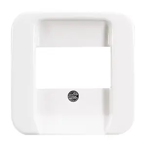 Wall plate / switch cover by busch jaeger 2539-214, screwless design, white, 54×54 mm