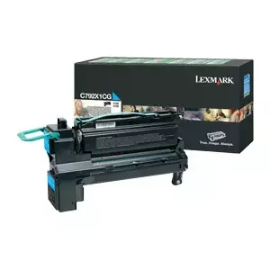Картридж тонера Lexmark C792X1CG 10000 страниц Голубой
