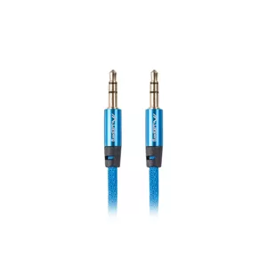 Audio cable LANBERG 3.5mm male–3.5mm male, 2 m, blue