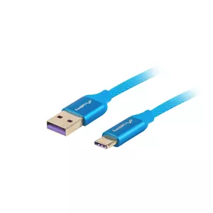 Lanberg CA-USBO-21CU-0005-BL USB cable 0.5 m USB 2.0 USB A USB C Blue