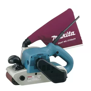 Ленточная шлифмашина Makita 9403J, 1200 Вт, скорость ленты 500 м/мин, мешок для пыли, кейс, 5.7 кг