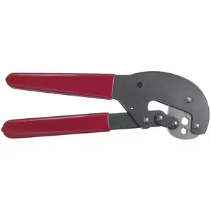Crimping tool Axing BWZ001001 Aluminium Red