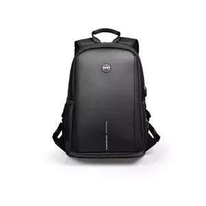 Mugursoma Port Designs CHICAGO EVO BP 13/15.6’’ — poliesters un mākslīgā āda, melna, der līdz 15.6" portatīvajiem, 700 g