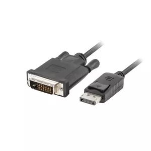 Lanberg CA-DPDV-10CU-0010-BK video kabeļu aksesuārs 1 m DisplayPort DVI-D Melns