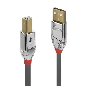 USB Cable Lindy 3m Type A to B Cromo Line