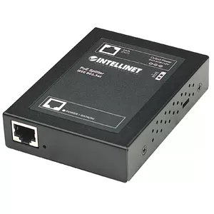 Intellinet 560443 сетевой разделитель Черный Питание по Ethernet (PoE)