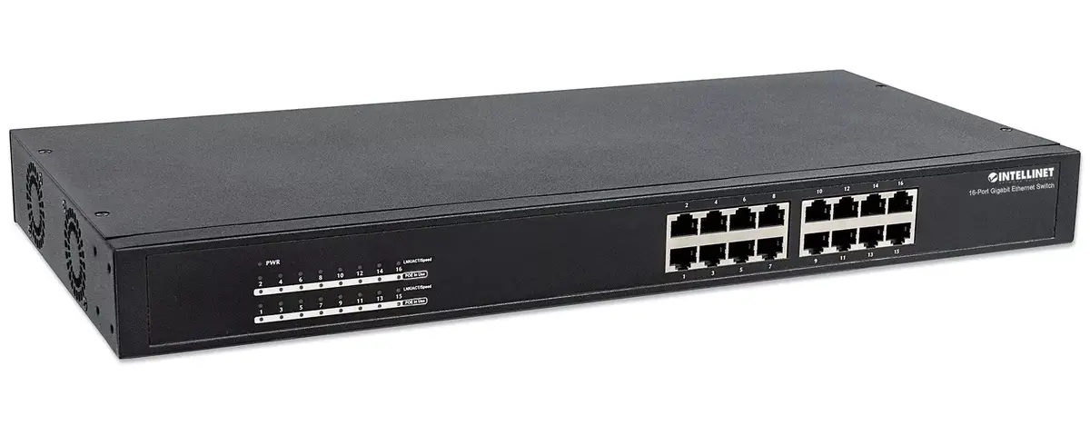 Неуправляемый коммутатор Intellinet 16-Port Gigabit Ethernet PoE+ Photo 2