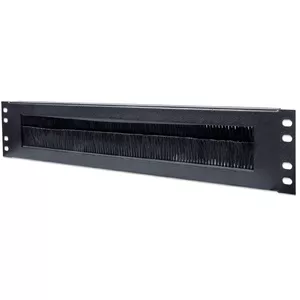 Cable Entry Panel Intellinet 19" 2U with Brush Insert Black
