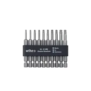 Screwdriver bit set Wiha 32804 — 10 pcs, Torx T10–T30, 70 mm