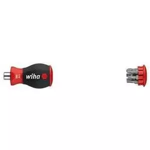 Screwdriver bit stubby Wiha Werkstatt 1/4 (6.3 mm) DIN 3126 / DIN ISO 1173, model 33738