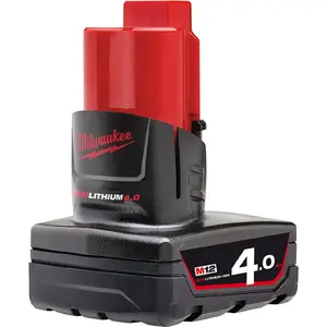 Milwaukee M12B4 12V / 4,0 Ah Li-Ion Ersatzakku (M12B4)