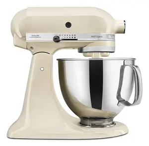 KitchenAid Artisan Stand Mixer 300 W Cream 4.7 L Stainless Steel Bowl 10 Speeds