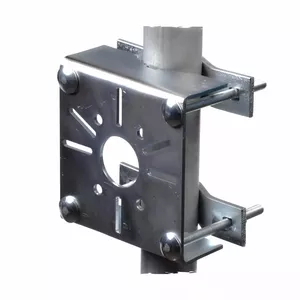 Pole mount for IP camera OEM 09.105, galvanized steel, durable bracket for outdoor installation