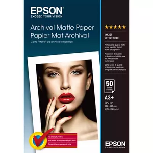 Archival Matte Paper Epson C13S041340 A3+ 189g/m² 50 Sheets