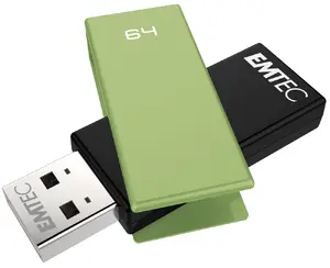 USB флеш-память Emtec C350 Brick 64 ГБ USB Type-A Черный Зеленый