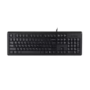 Wired full-size keyboard A4Tech KR-92 USB QWERTY English Black – 456×150×28 mm, splash-proof