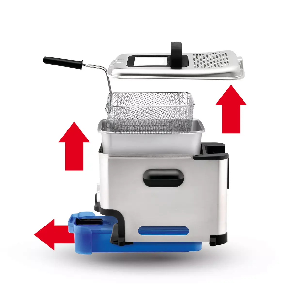 Fritēšanas katls Tefal Oleoclean Pro Inox & Design FR8040 Photo 6