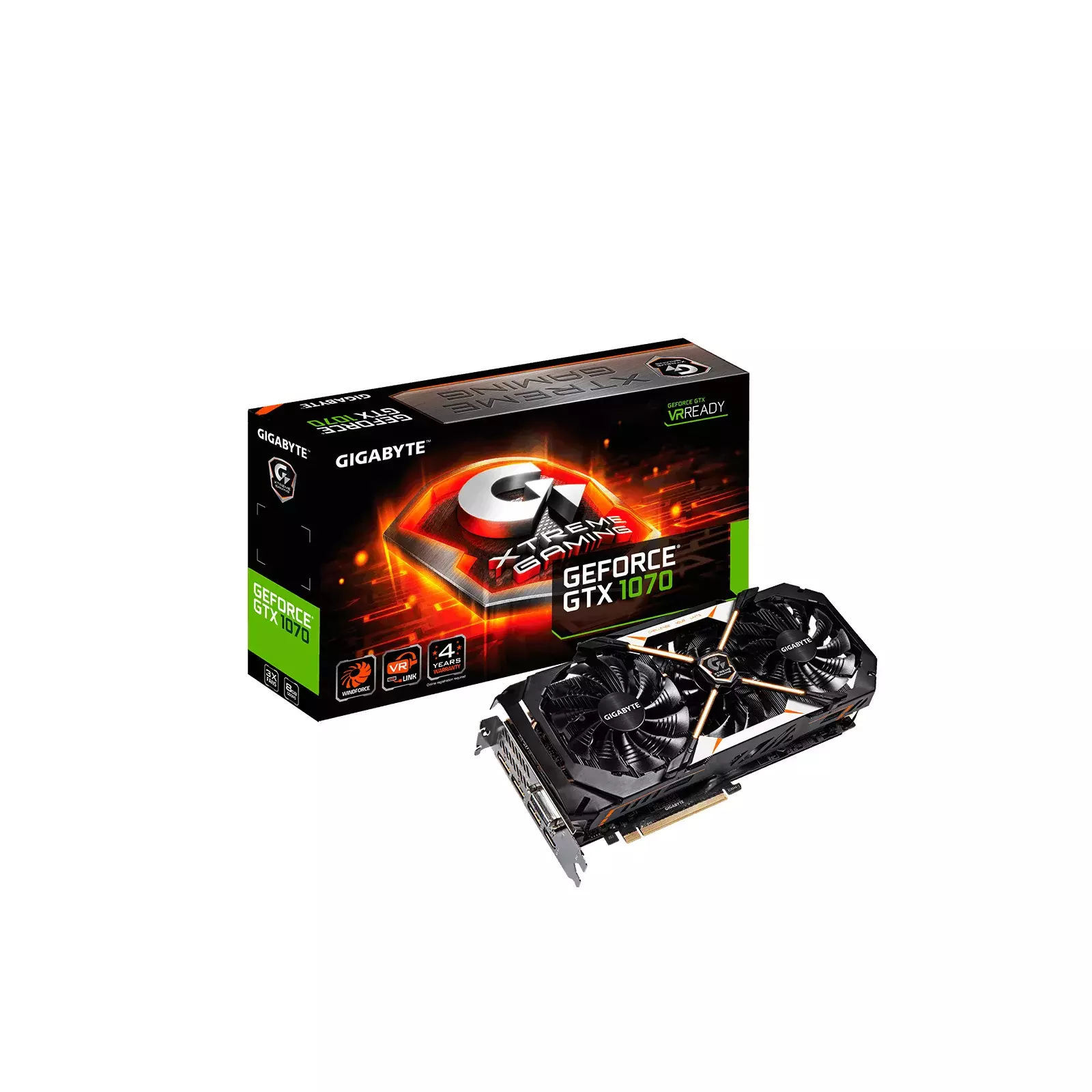 Gigabyte GeForce GTX 1070 Xtreme GV-N1070XTREME-8GD | AiO.lv