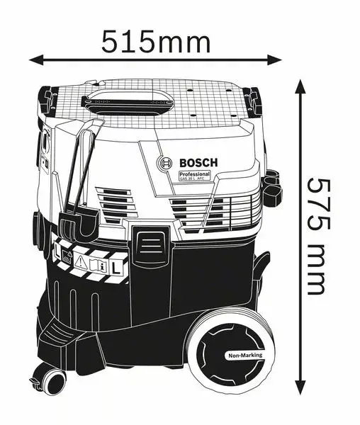 Bosch GAS 35 L AFC Professional sausais/mitrais putekļsūcējs Photo 3