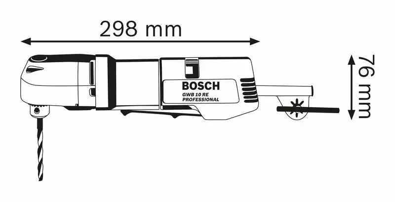 Дрель Bosch GWB 10 RE Professional, 0.601.132.703 Photo 2