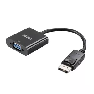 Akasa AK-CBDP04-20BK video cable adapter 0.2 m VGA (D-Sub) DisplayPort Black