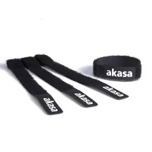 Kabeļu skava Akasa AK-TK-02 Melna 5 gab.