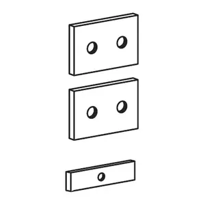 Track Mount Bracket Kit for CPU Holders Ergotron 60-156