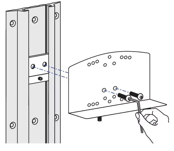 Track Mount Bracket Kit Ergotron 60-156 Photo 2