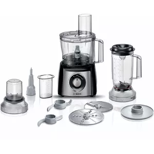 Food processor Bosch MCM3501M — 800 W, 2.3 L bowl, black, 2 speeds, pulse, blender & mini chopper