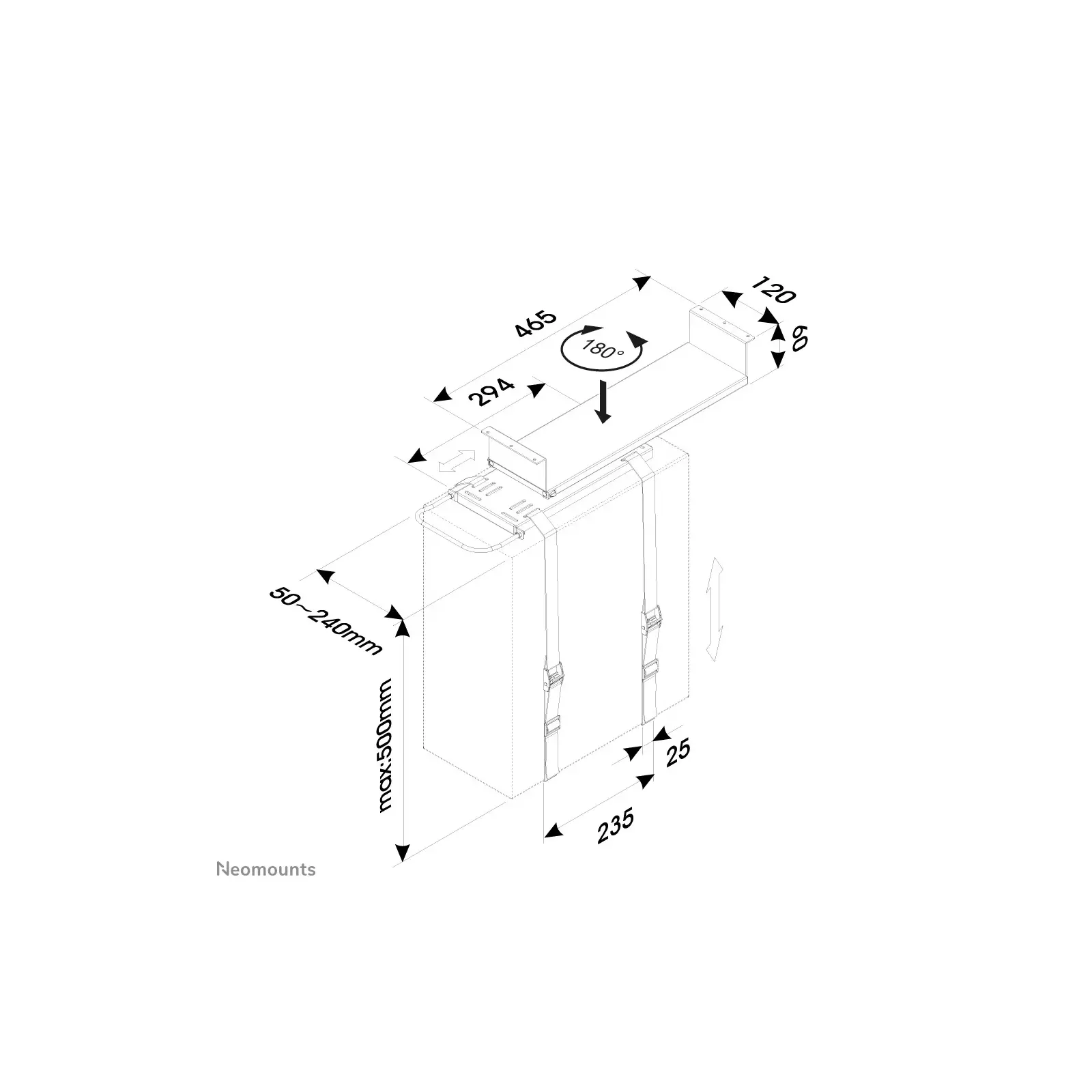 Neomounts CPU-D050BLACK Photo 4