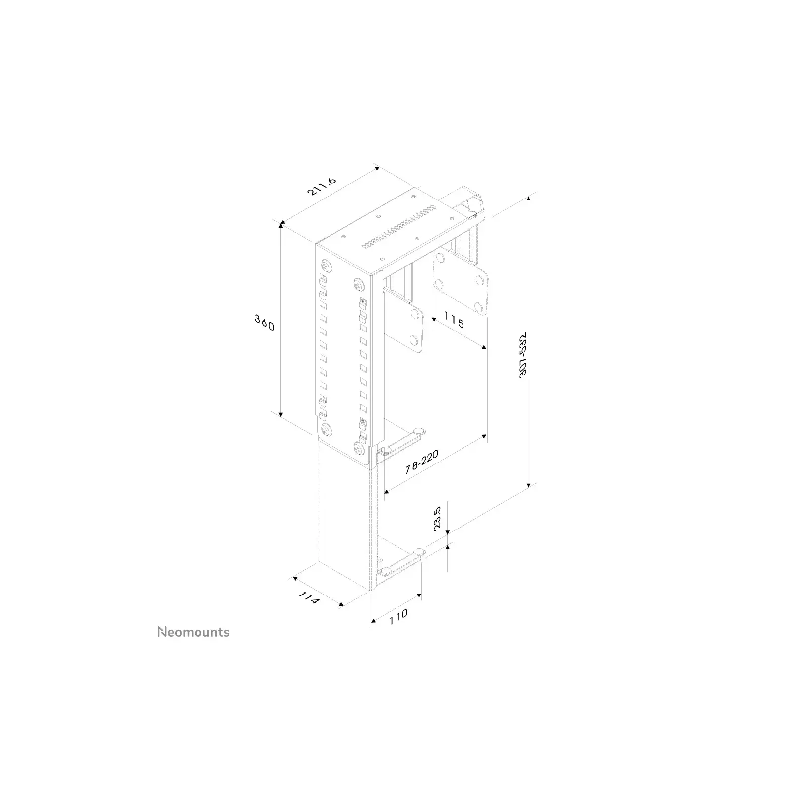 Neomounts CPU-D100WHITE Photo 5