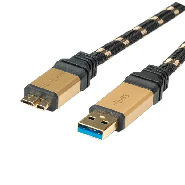 USB Cable ROLINE GOLD Type A M - Micro B M Photo 2
