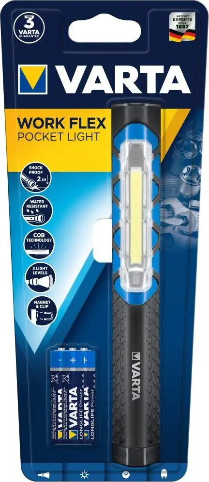Rokas lampa Varta 85131000 Melna, 17647101421