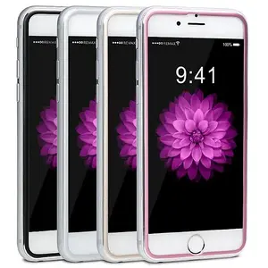 Templēts stikls REMAX priekš Apple iPhone 6 / 6S — pilnekrāna ar metāla rāmi, zelta