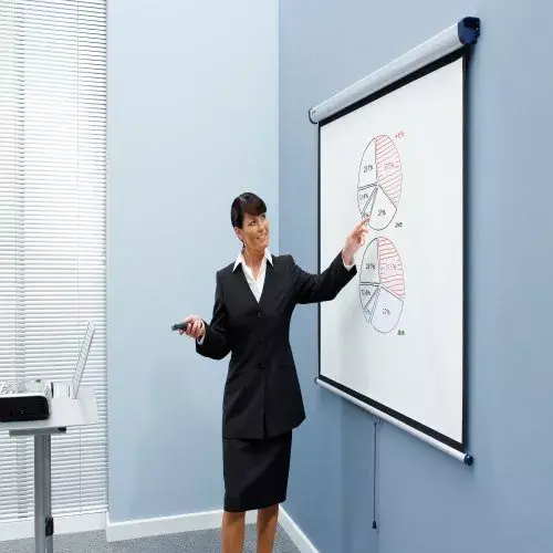 Wall Mounted Projection Screen Nobo 2400x1813mm Photo 3