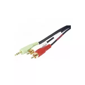 Audio Cable ExertisConnect EXC 108803 10m 3.5mm 2xRCA Black