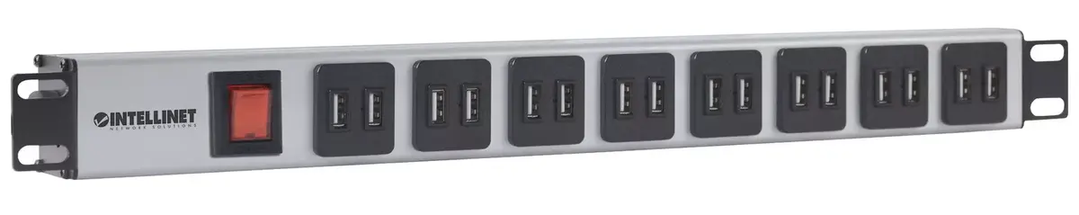 Устройство распределения питания Intellinet 19" Rackmount 16-Port USB-A Photo 2