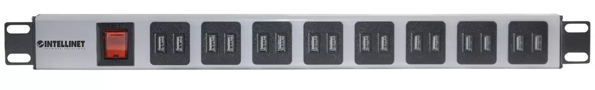 Устройство распределения питания Intellinet 19" Rackmount 16-Port USB-A Photo 3