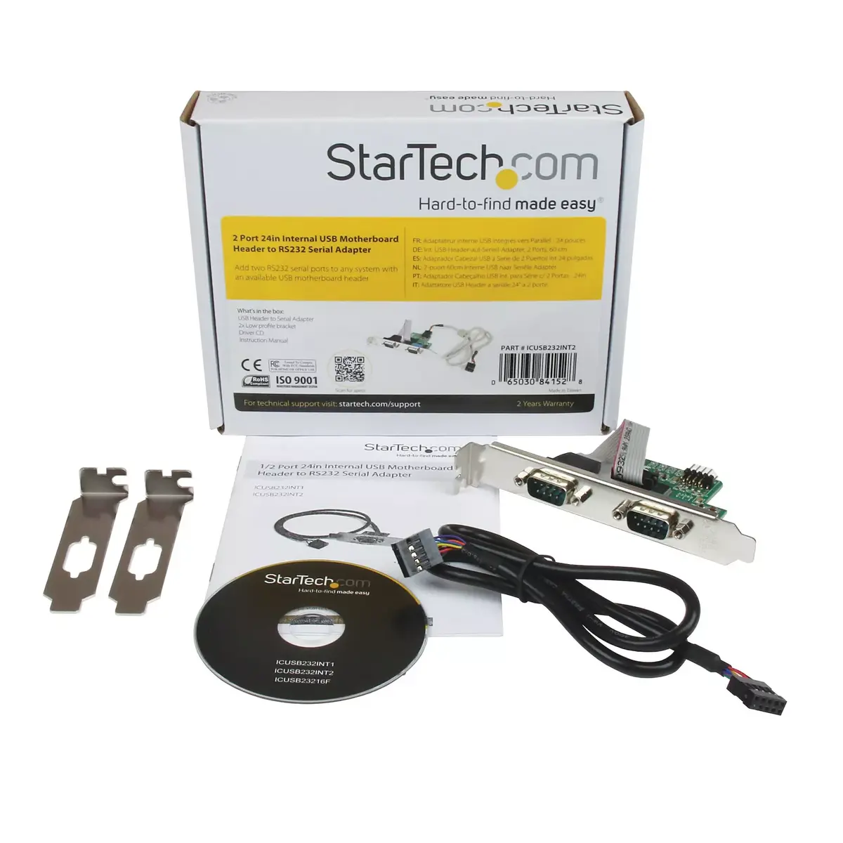 Адаптер 2 порта Serial RS232 к USB материнской платы StarTech ICUSB232INT2 Photo 5