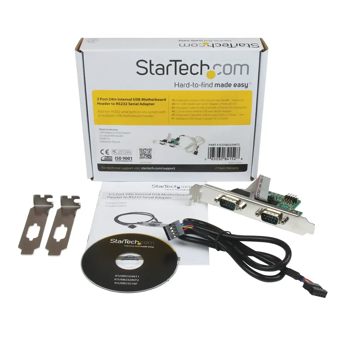StarTech.com iekšējais USB uz 2 portu RS232 adapteris Photo 5