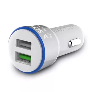 Mobile device charger Savio SA-06/W Universal White Cigar lighter Fast charging Auto