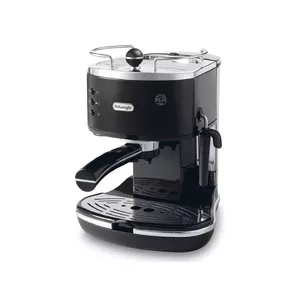 Кофеварка-эспрессо De’Longhi Icona ECO 311.BK — ручная, бак 1.4 л, 15 бар, на 2 чашки, черная