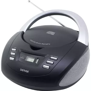 Denver TCU-211BLACK CD player Personal CD player Black, Silver