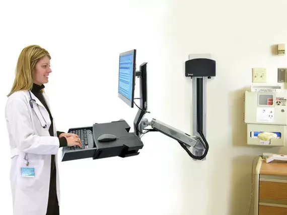 Ergotron StyleView Sit-Stand Combo System Wall Mount Photo 7