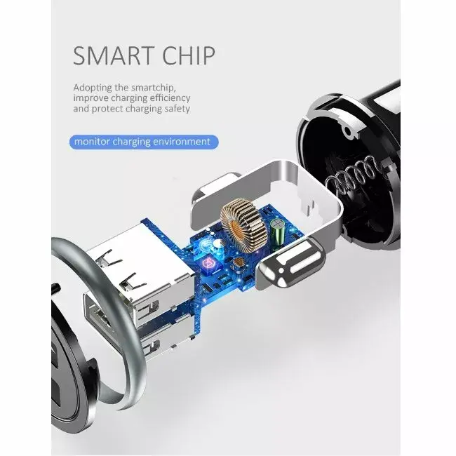 Авто зарядное usams US-CC050 — 2 USB, 2.4A Photo 6