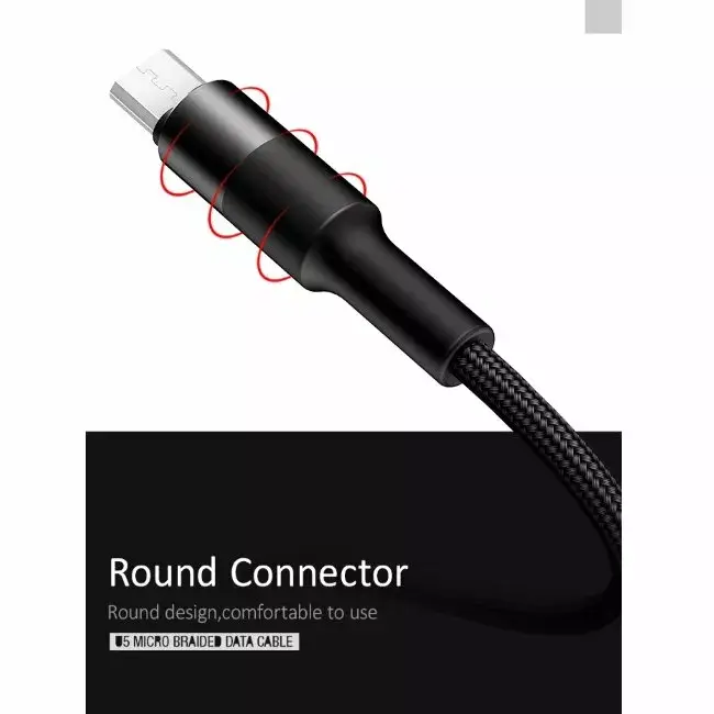 Usams U5 USB-A uz Micro USB kabelis 1.2 m Photo 6