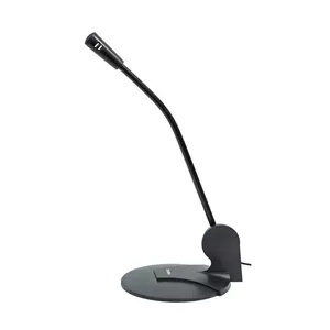 PC mikrofons SVEN MK-200 — vads 3.5 mm, jutīgums −60 dB, 50–16 000 Hz, kabelis 1.8 m, melns