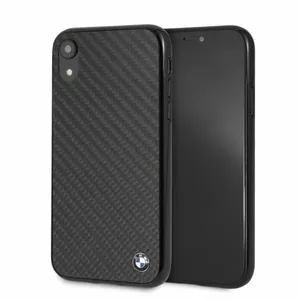 Жесткий чехол BMW BMHCI61MBC для iPhone Xr — черный Signature-Carbon
