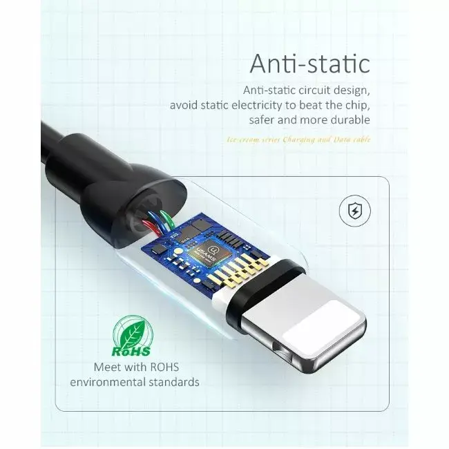 USAMS SJ245USB01 USB-A to Lightning Cable Photo 4