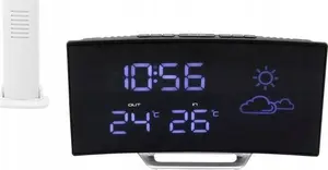Clock radio Soundmaster FUR100 — Analog FM tuner, LED display (blue), AC 5V, 196×45×106 mm